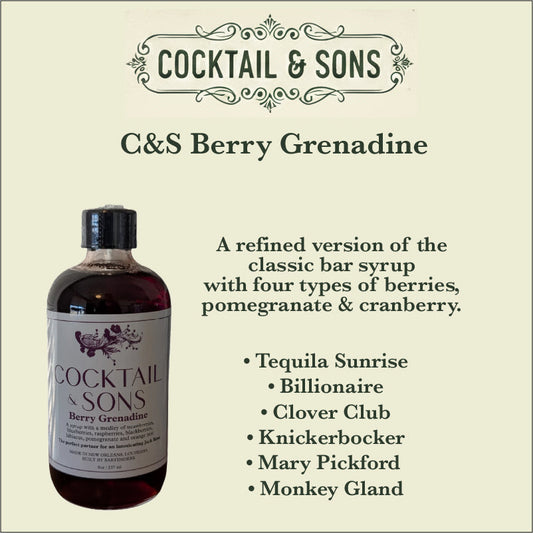 C&S Berry Grenadine: The Ultimate Bar Staple, Reimagined (8oz)