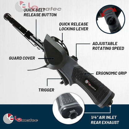 LE-BS-706B Air Belt Sander 1/2" x 13" – Fast Precise Sanding