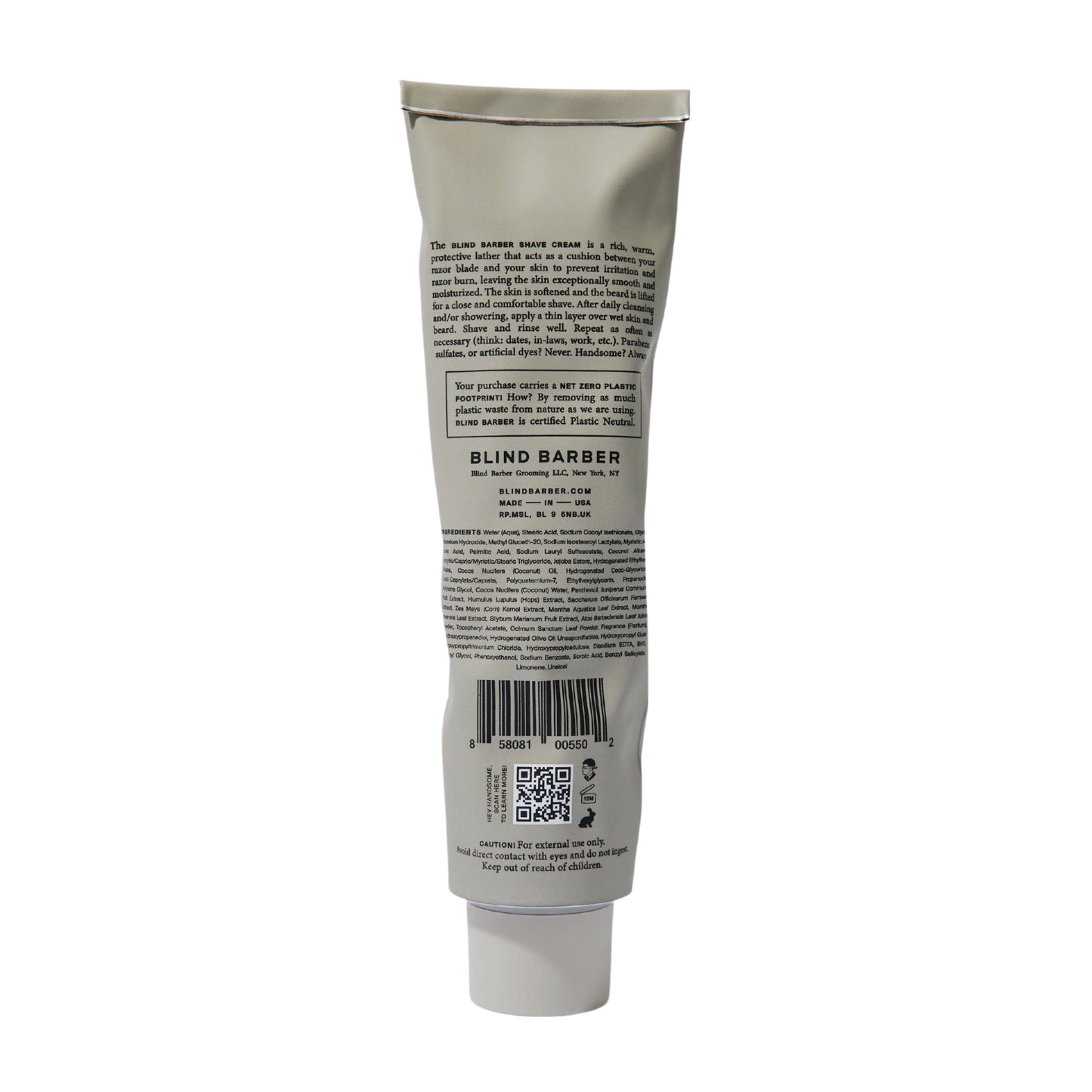 Blind Barber Watermint Gin Shave Cream