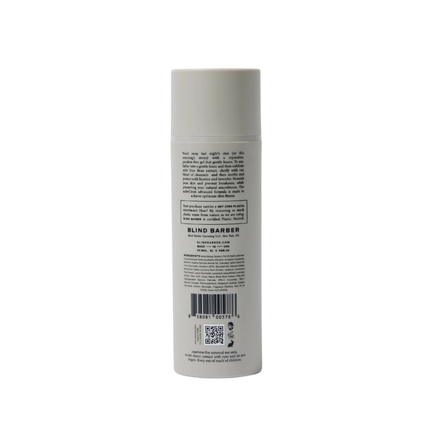Blind Barber activClean Rice Bran Face Cleanser
