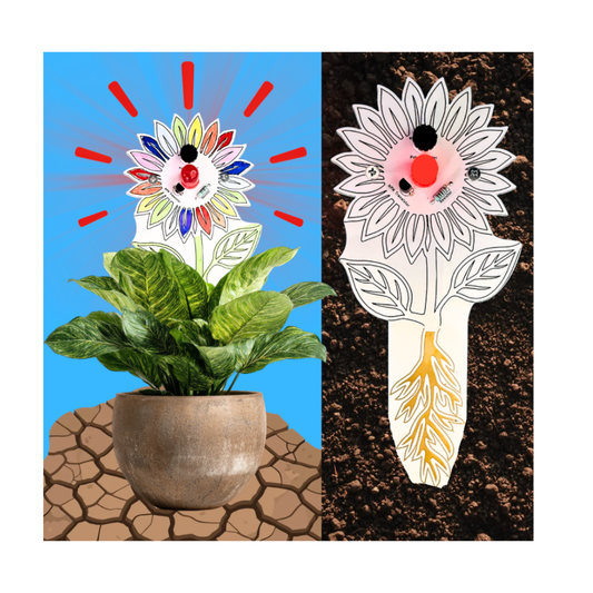 DIY STEM Soil Moisture Sensor Kit for Beginners – Light-Up Plant Water Indicator with LED Circuit (Educational Electronics Set)