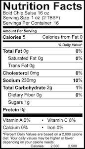 Bold Chip Salsa 16 oz