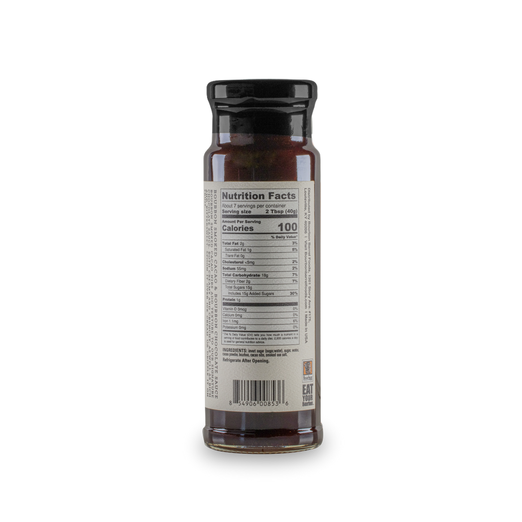 Chocolate Sauce – Bourbon Smoked Cacao Nibs & Bourbon