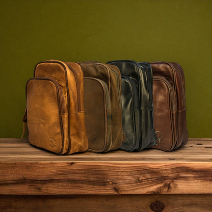 Bovine Leather Sling Bag - Tan