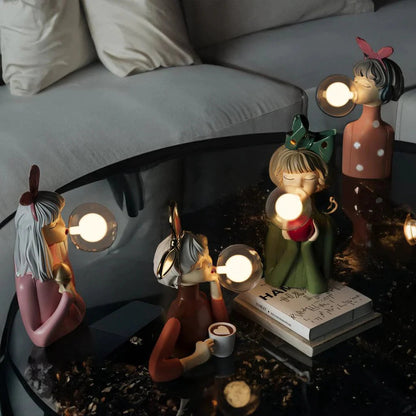 Bubble Gum Girl Table Lamp | 3CARATS
