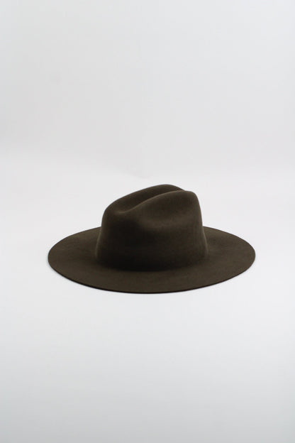 Dakota Cattleman Flat Brim Hat - Olive