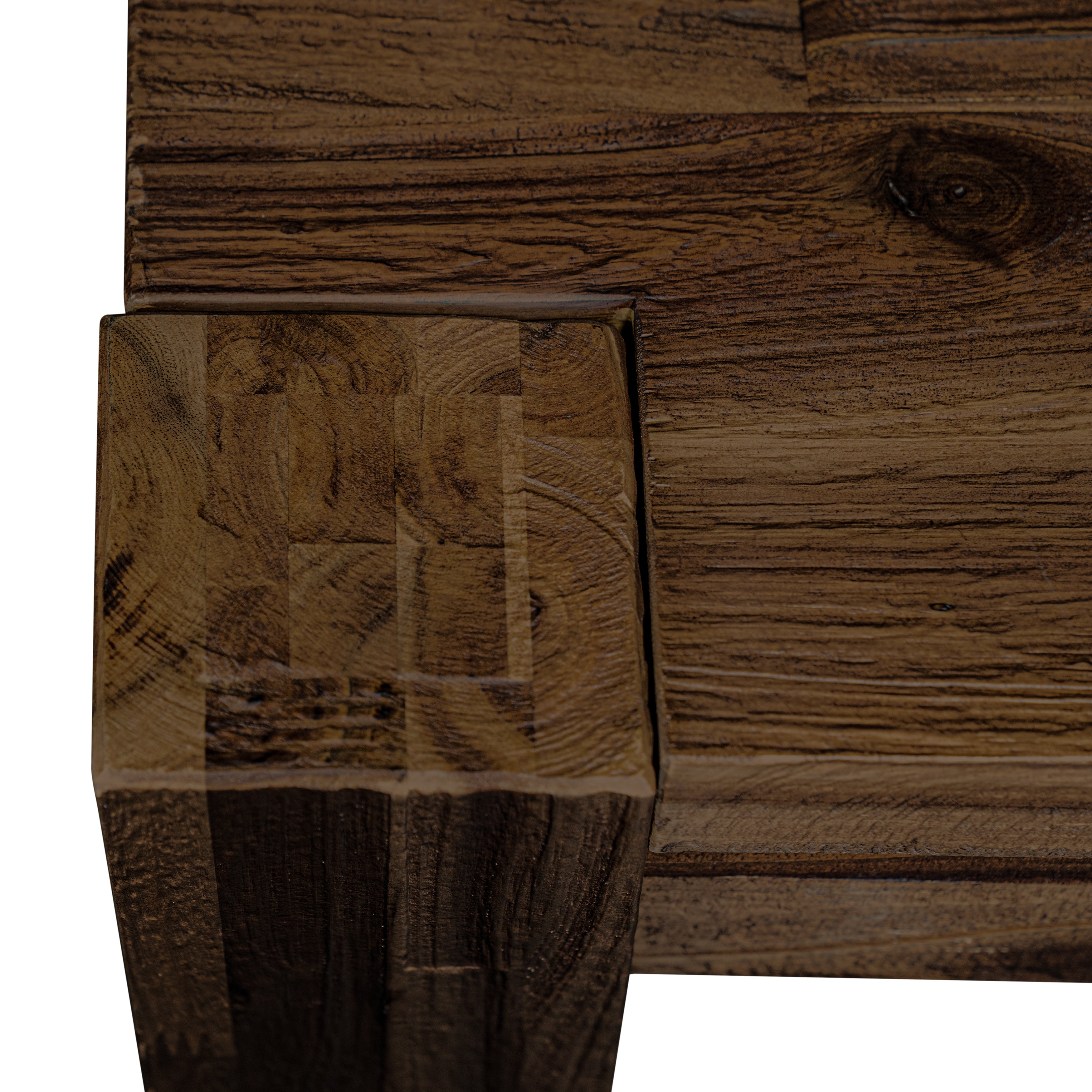 EAST WEST FURNITURE - CNAB7-77-47 - 7-Pc Dinette Room Set- 6 Dining Chairs and Rectangular Dining Table - Light Sable Linen Fabric Seat and High Chair Back (Distressed Jacobean Finish)
