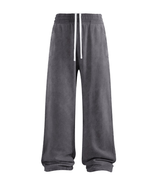 CHARCOAL OVER-DYE SWEATPANTS
