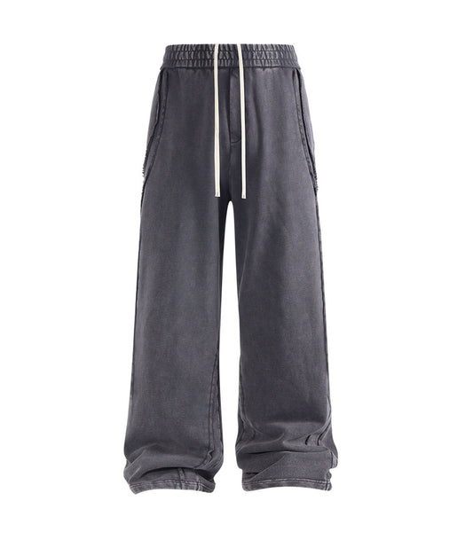 CHARCOAL PANEL SWEATPANTS
