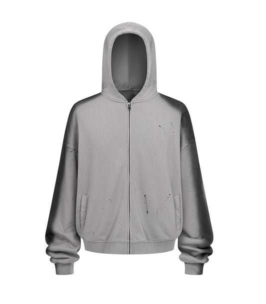 GREY PAINTERS HOODIE