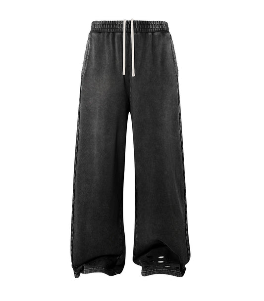 NOIR DISTRESSED SWEATPANTS