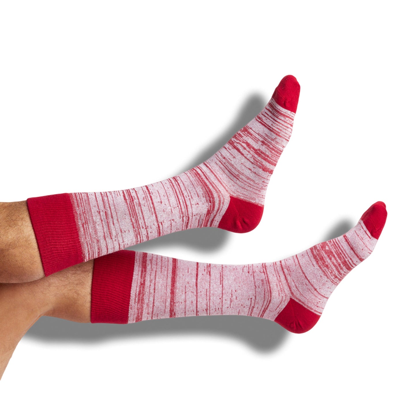 Cardinal / White Mixed Socks 8 Pack