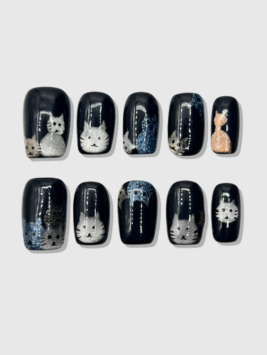 Cat Lady press on nails