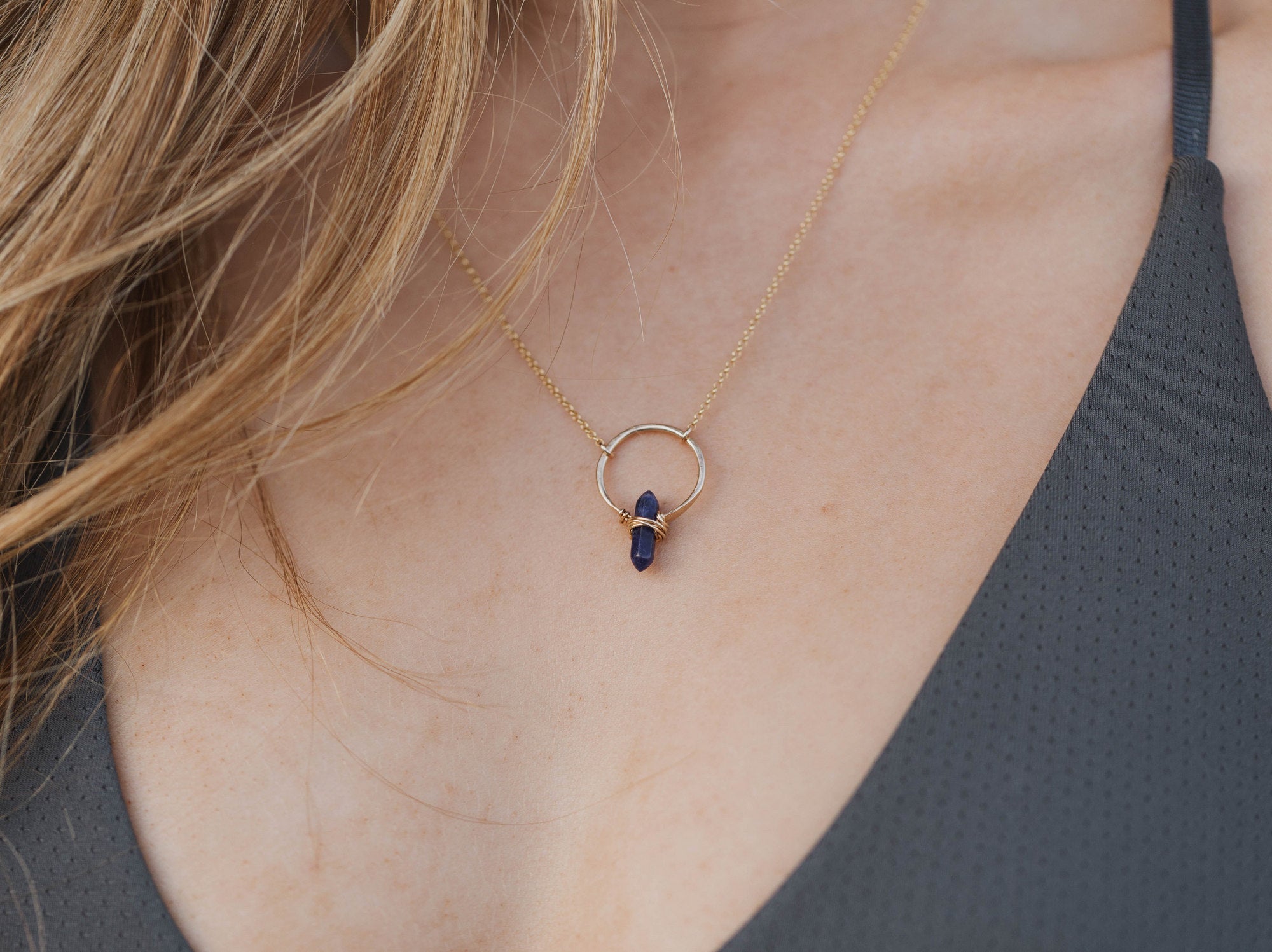 Crest Necklace - Peridot