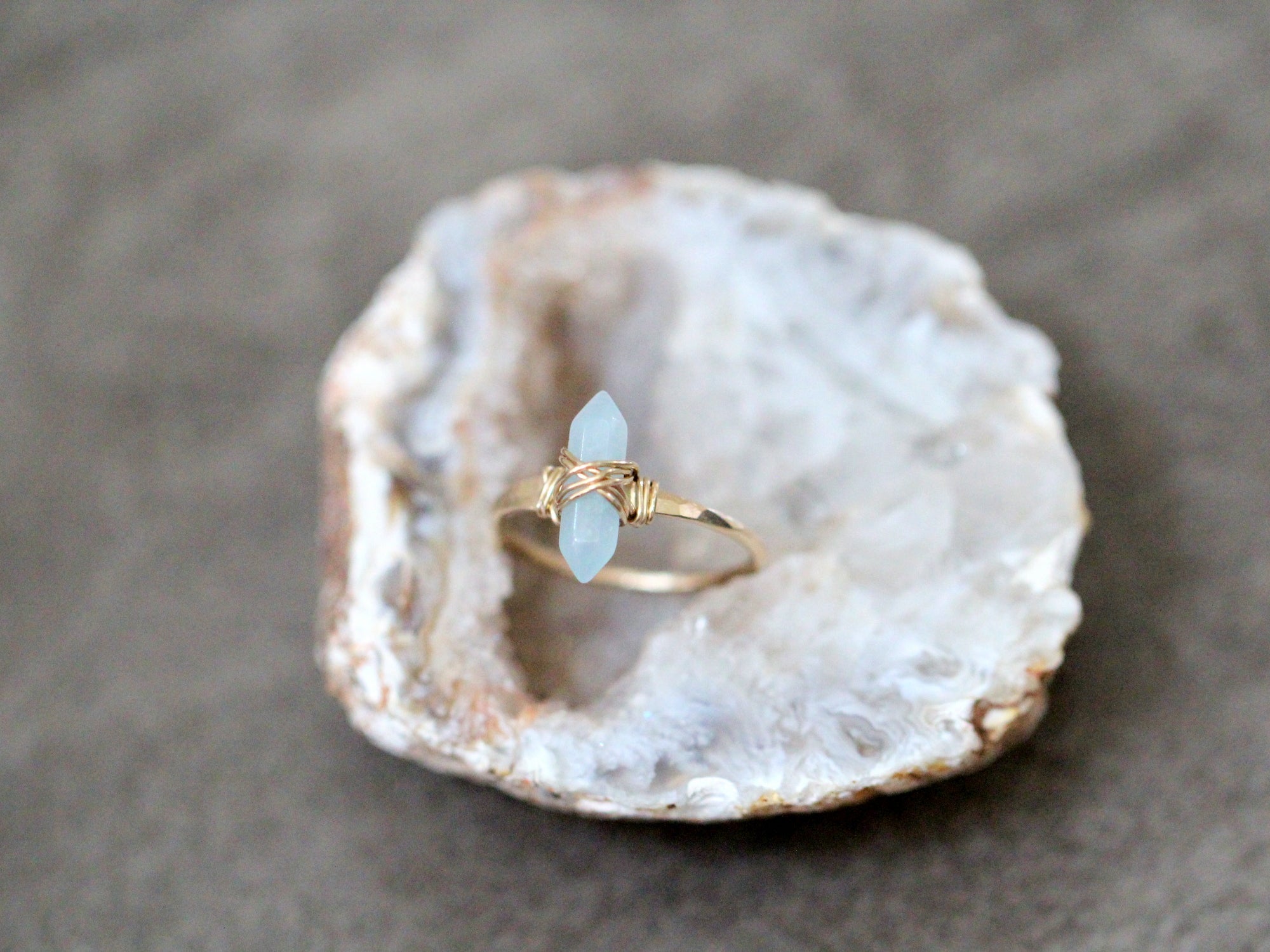 Crest Ring - Aquamarine