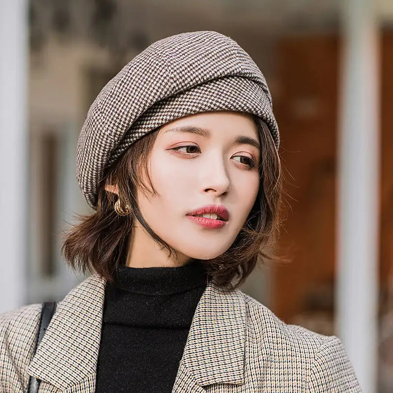 Korean British Retro Octagonal Hat