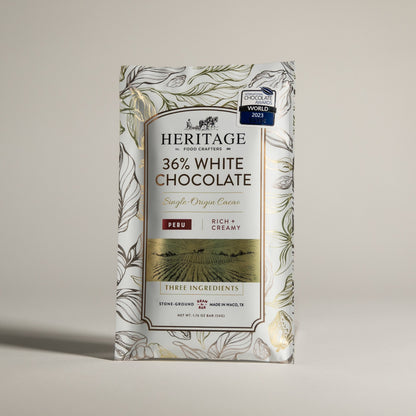 36% White Chocolate Bar 50g - Pure, Indulgent, Award-Winner