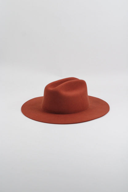 Dakota Cattleman Flat Brim Hat - Brick