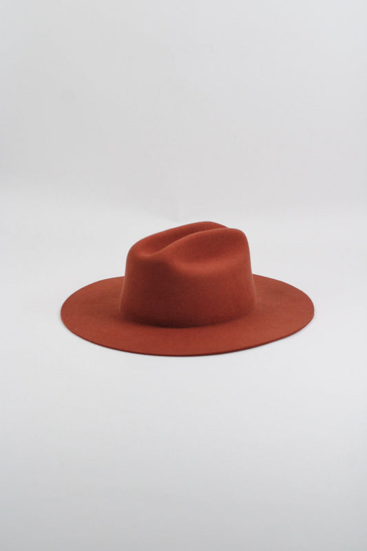 Dakota Cattleman Flat Brim Hat - Brick