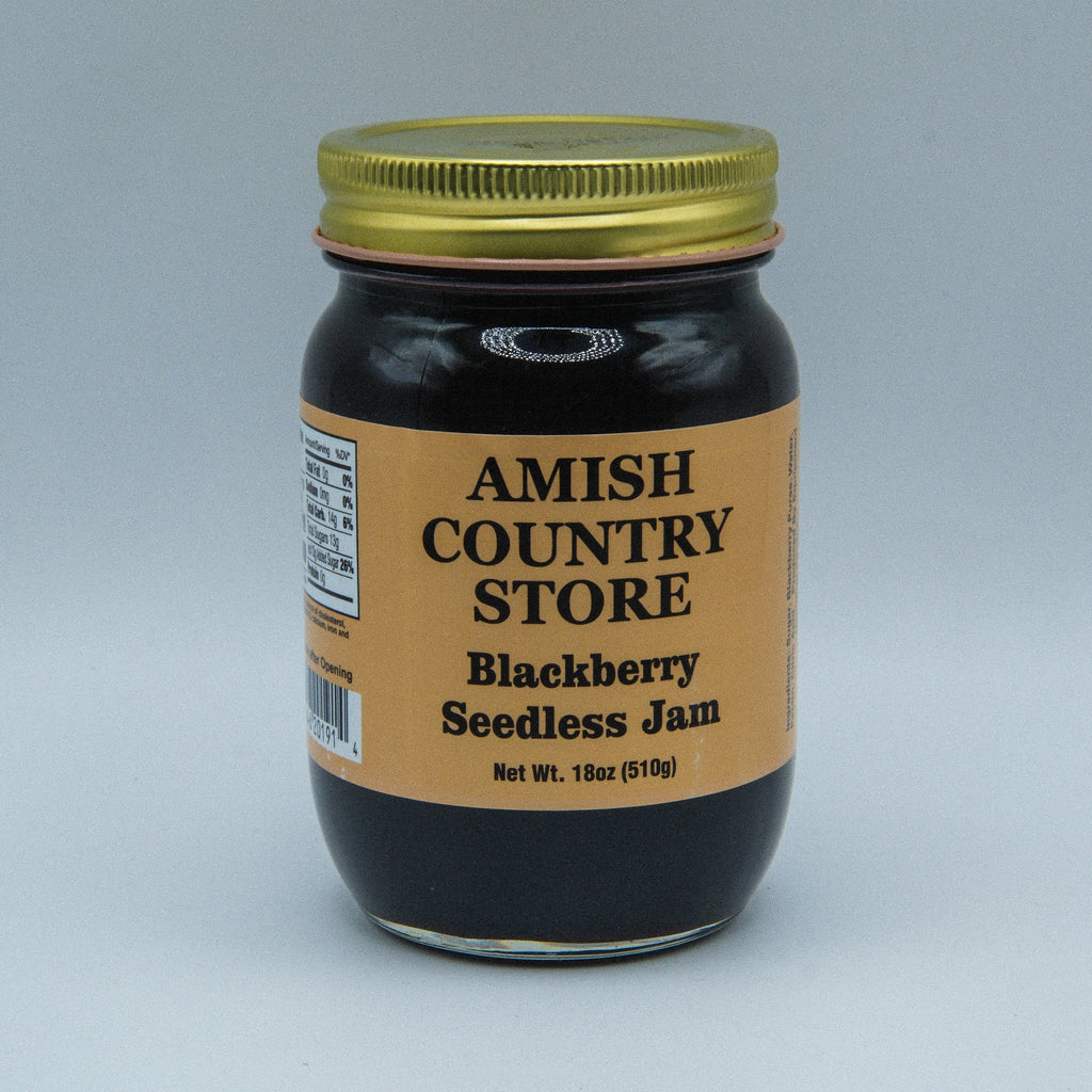 Old-Fashioned Blackberry Seedless Jam (18oz) | Amish Country Store