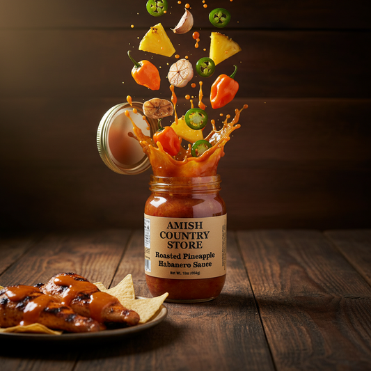Roasted Pineapple Habanero Sauce | Sweet Heat Glaze & Dip | 16 oz
