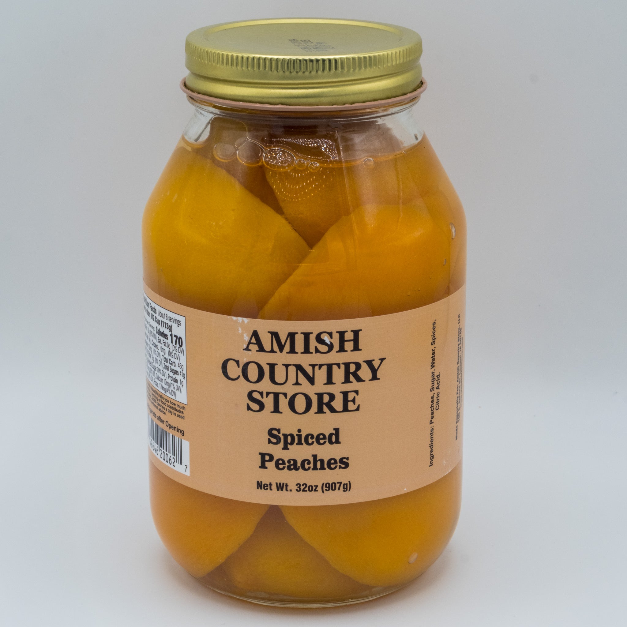 Old-Fashioned Spiced Peaches (32 oz) | Amish Country Store