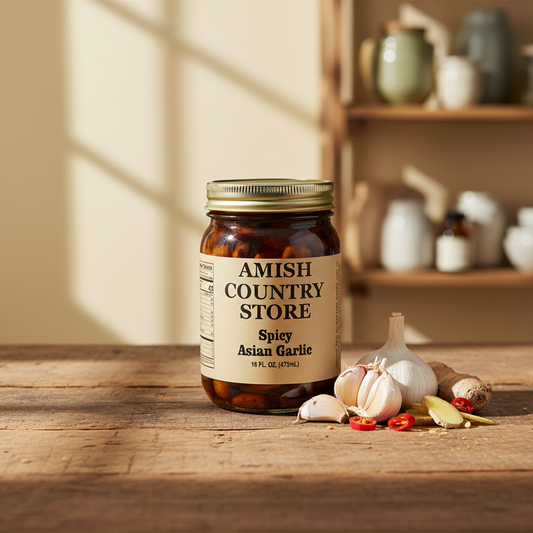 Old-Fashioned Spicy Asian Garlic (16oz) | Amish Country Store