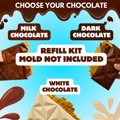 Dubai Chocolate Bar Refill Kit – Choose Your Chocolate (Mold Not Included) | Yum Yum Candy Shop