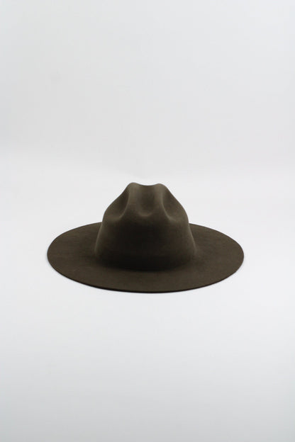 Dakota Cattleman Flat Brim Hat - Olive