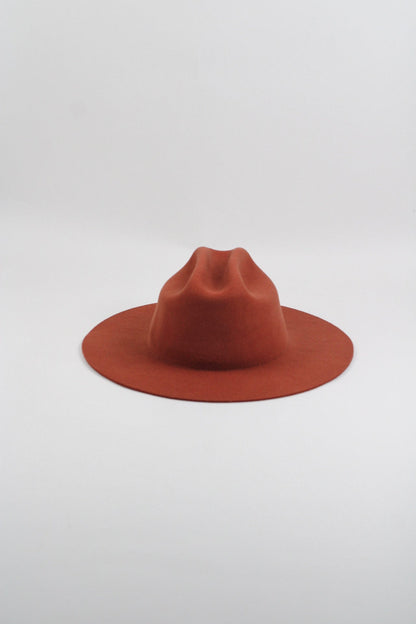 Dakota Cattleman Flat Brim Hat - Brick