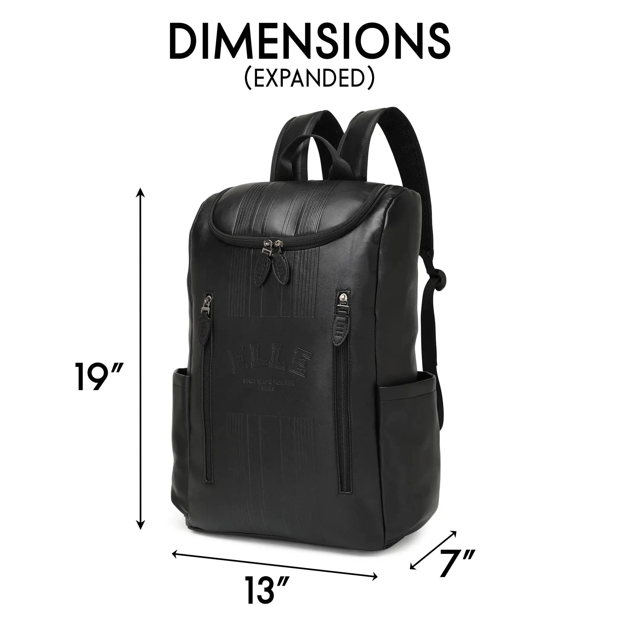 Vegan Leather Backpack-leather