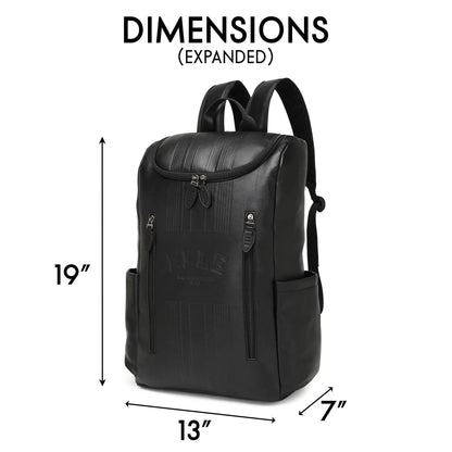Vegan Leather Backpack-leather