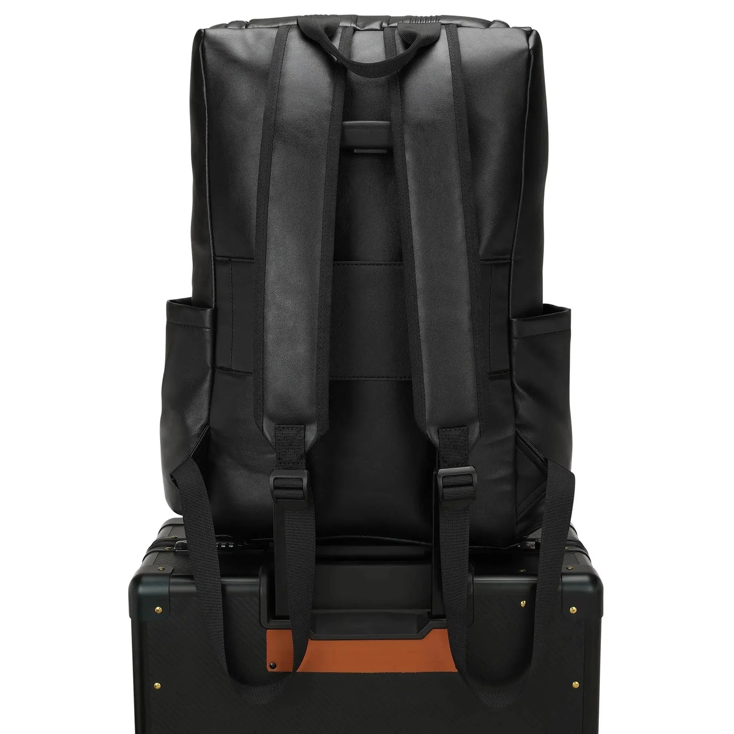 Vegan Leather Backpack-leather