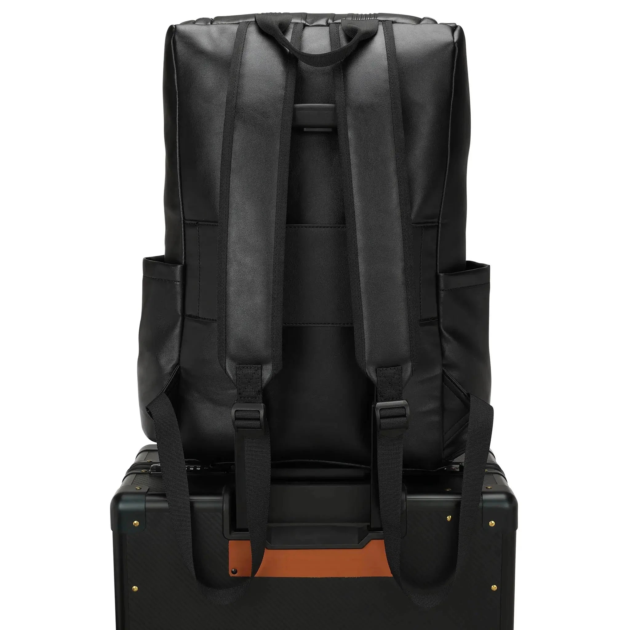 Vegan Leather Backpack-leather