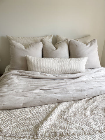Easy Cotton Gauze Quilt & Pillow Set