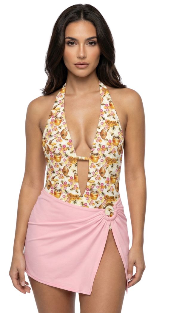 Elena Ring Skirt in Pink Honey