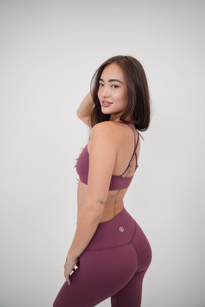 My Time Is Divine Plum Cross-Back Butter Soft Bra
