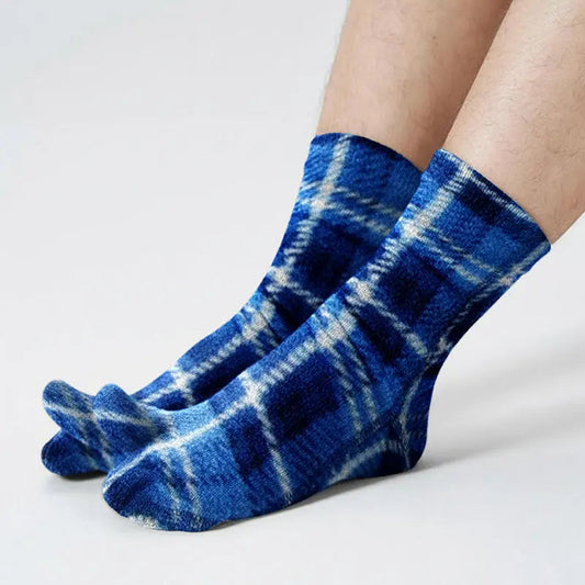 Polar Feet Fleece Tabi Socks - Flannel