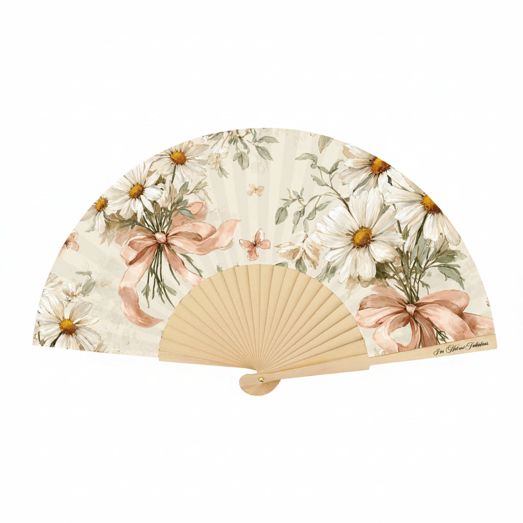 Daisies Hand Fan