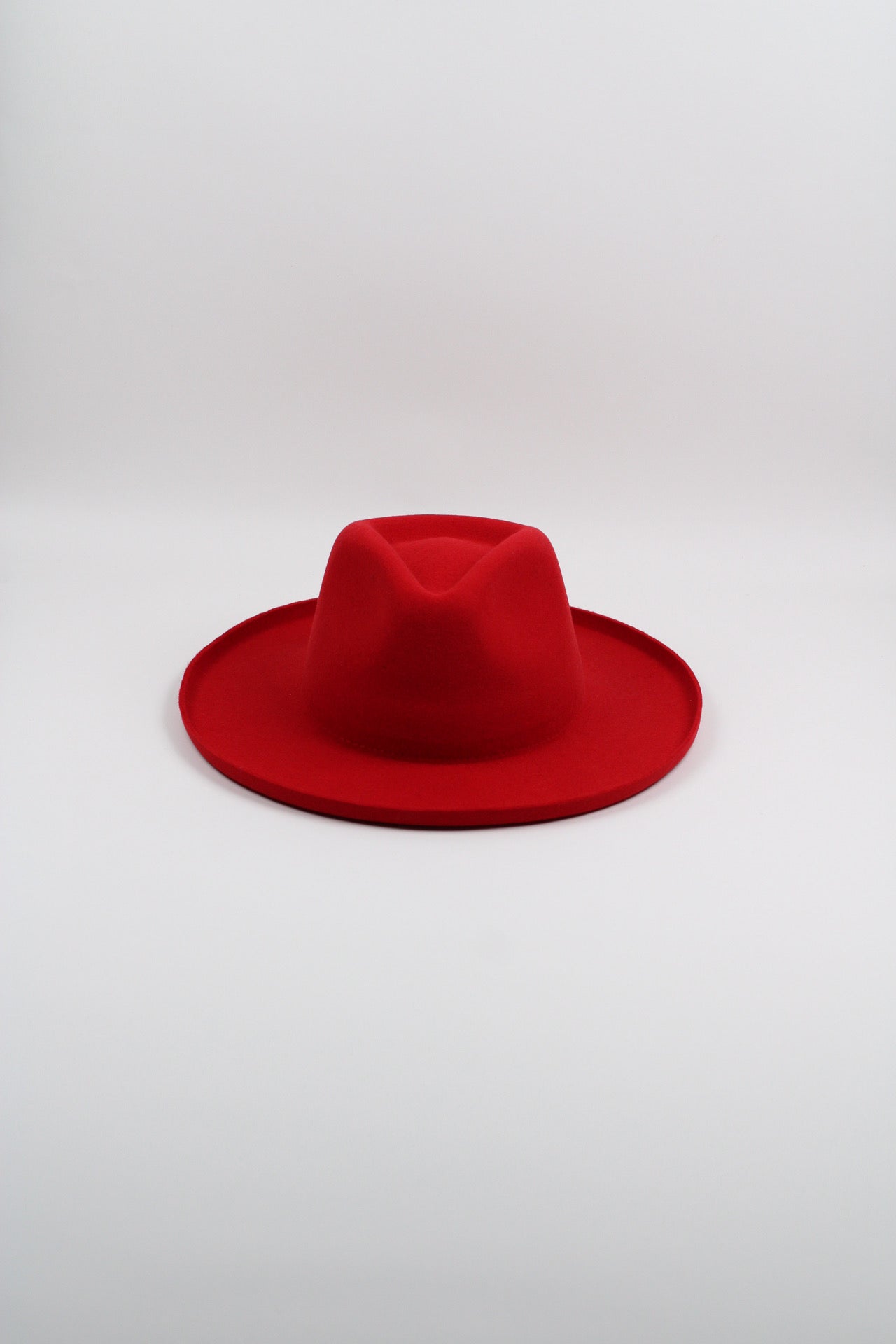 Harper Pencil Brim Hat - Cherry Red