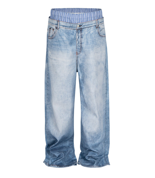 CONTRAST BOXER DENIM