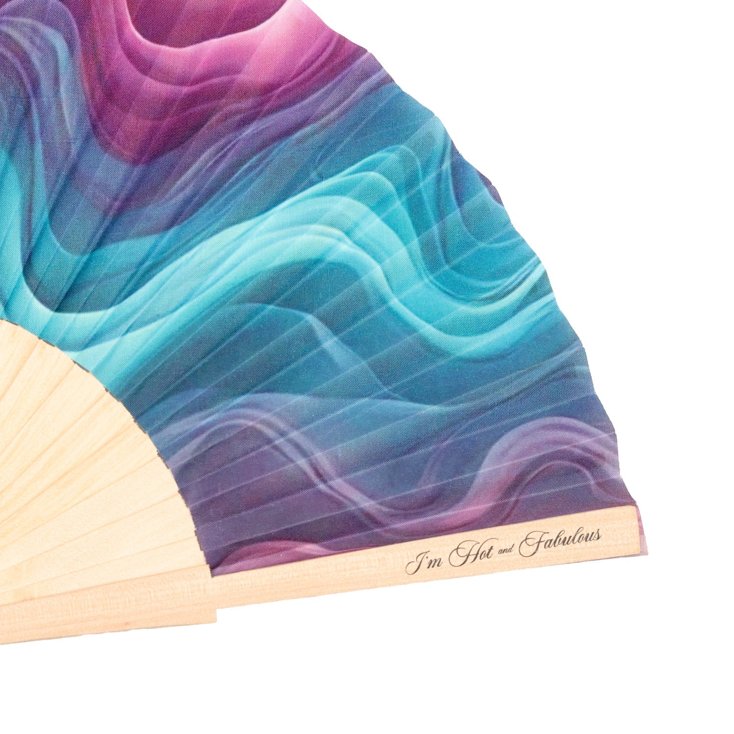 Violet Cascade Hand Fan