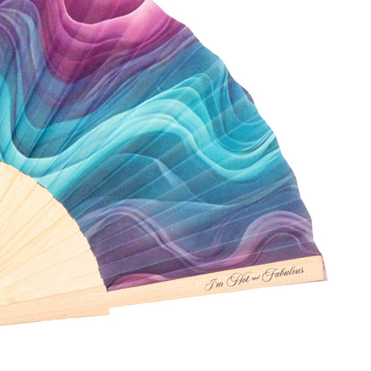 Violet Cascade Hand Fan