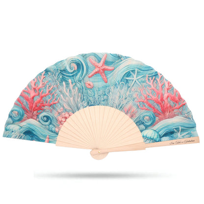 Coral Reef Hand Fan