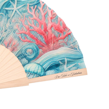 Coral Reef Hand Fan