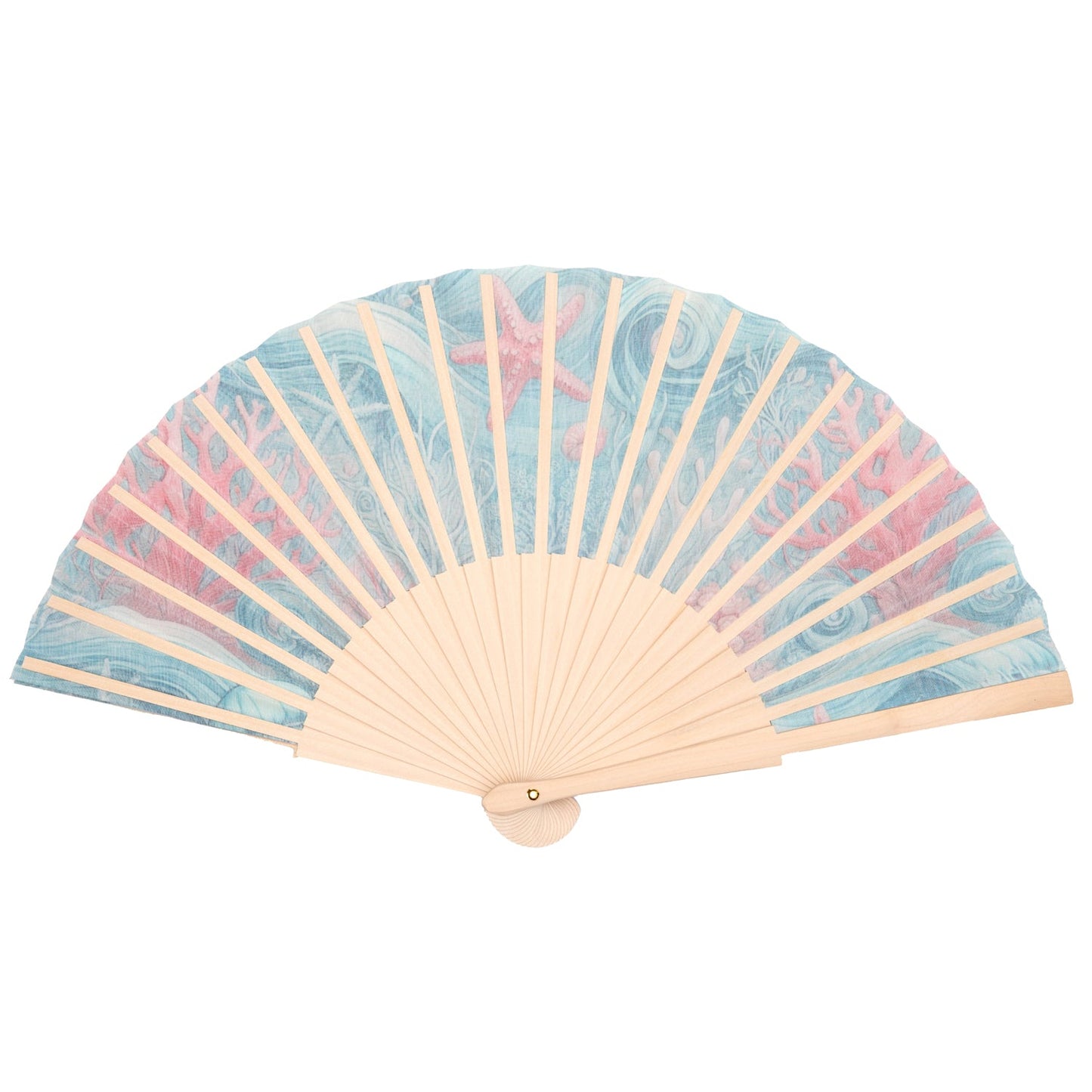 Coral Reef Hand Fan