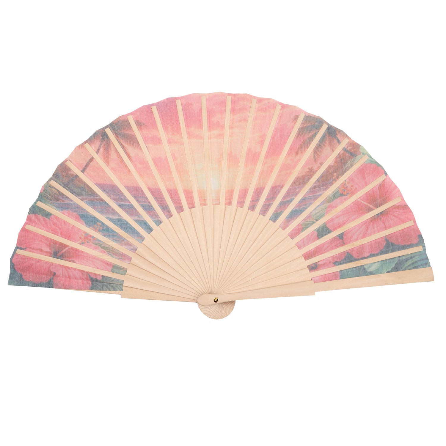 Island Sunset Hand Fan
