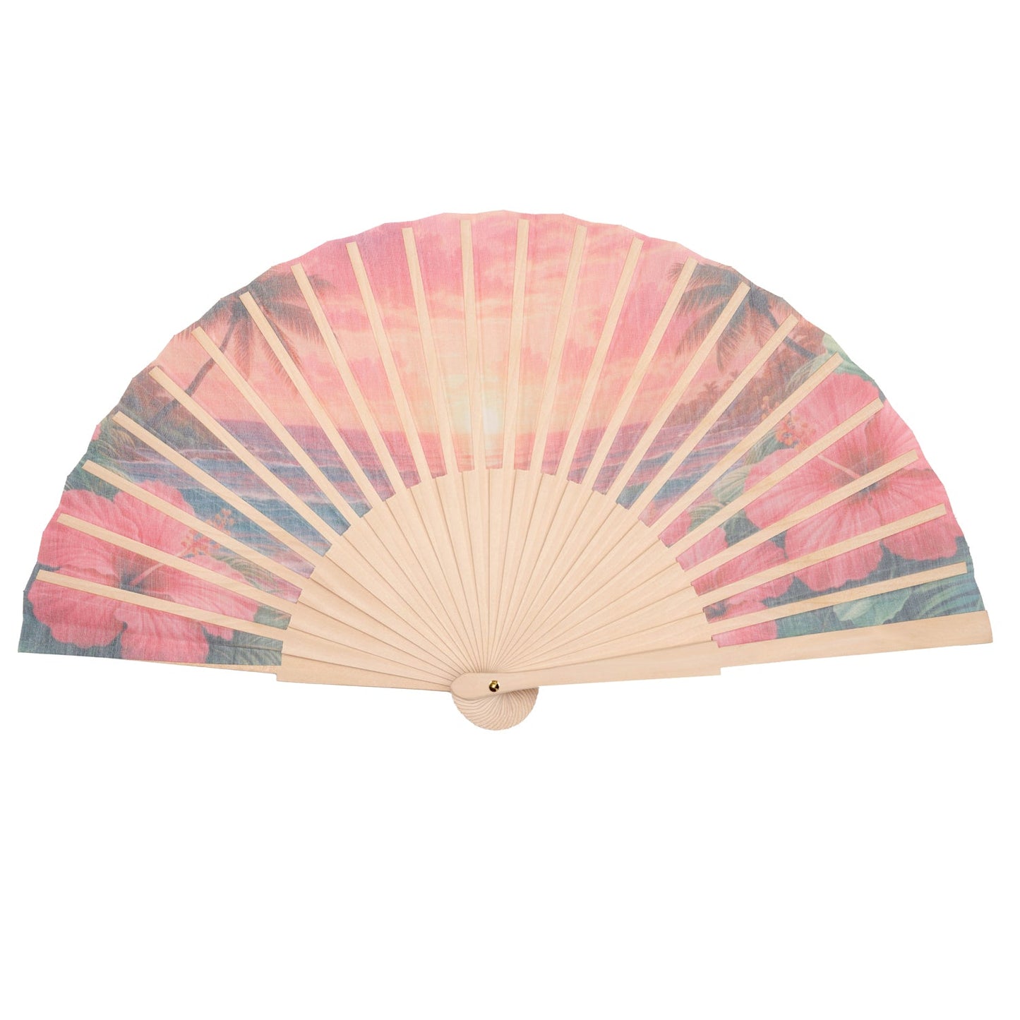 Island Sunset Hand Fan
