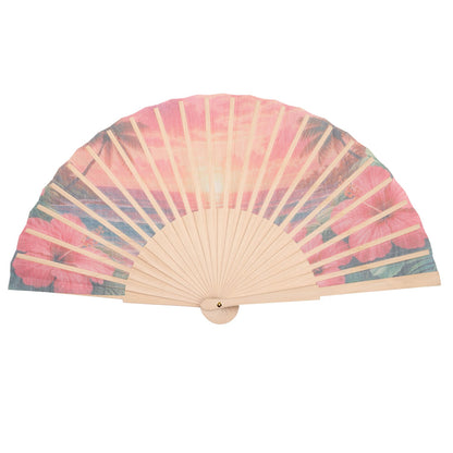 Island Sunset Hand Fan