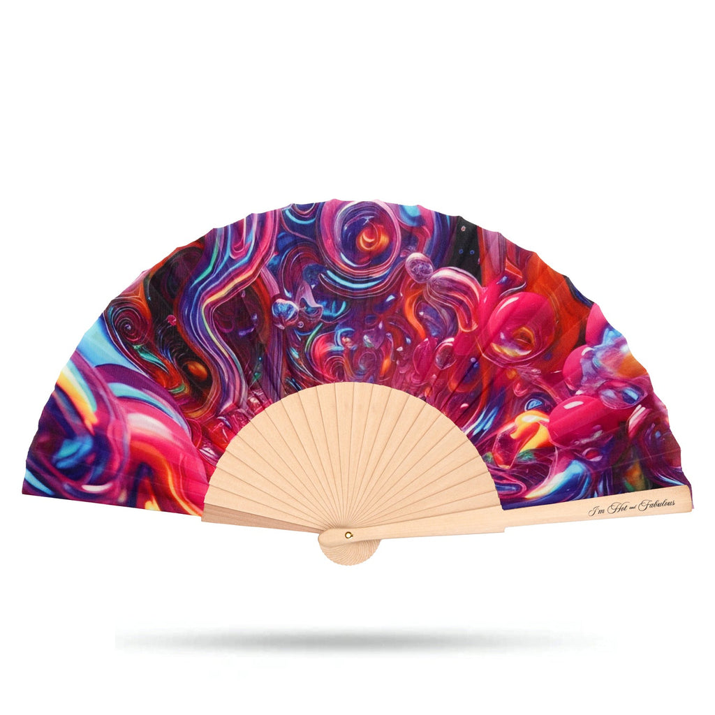 Cosmic Swirl Hand Fan